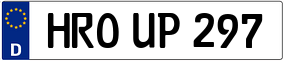 Trailer License Plate